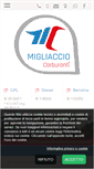 Mobile Screenshot of migliacciocarburanti.com